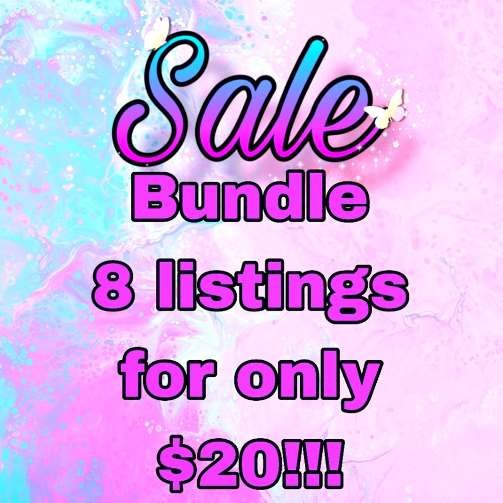 8 FOR $20 SALE!